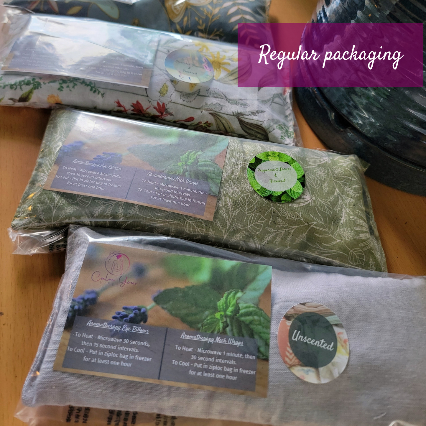 Aromatherapy Hot/Cold Weighted Eye Pillow