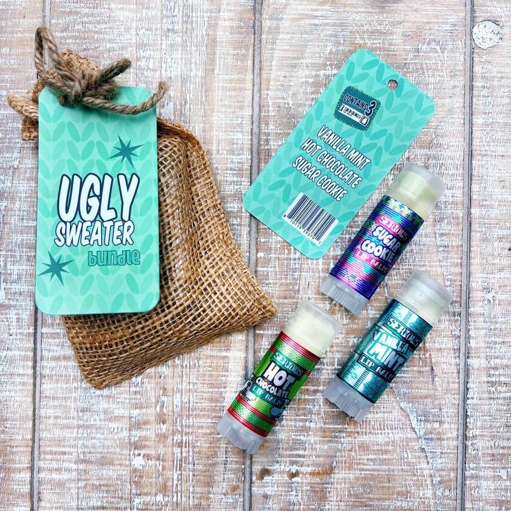 Natural Lip Balm - The Ugly Sweater Bundle Gift Set