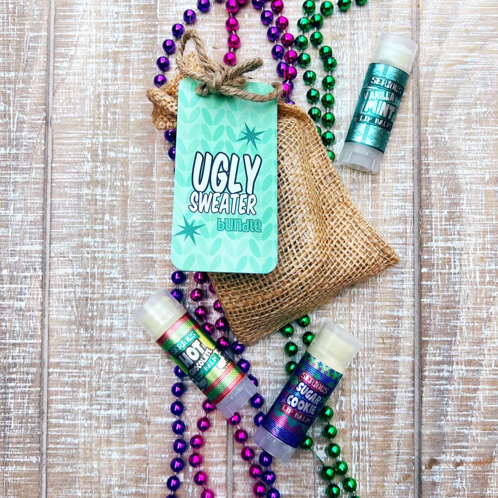 Natural Lip Balm - The Ugly Sweater Bundle Gift Set