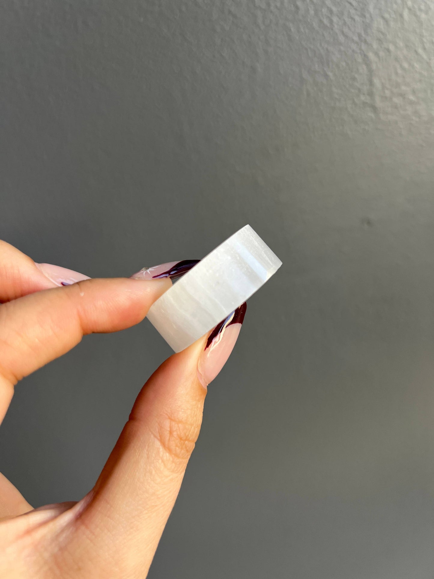 Mini Selenite Crystal Moon Carving