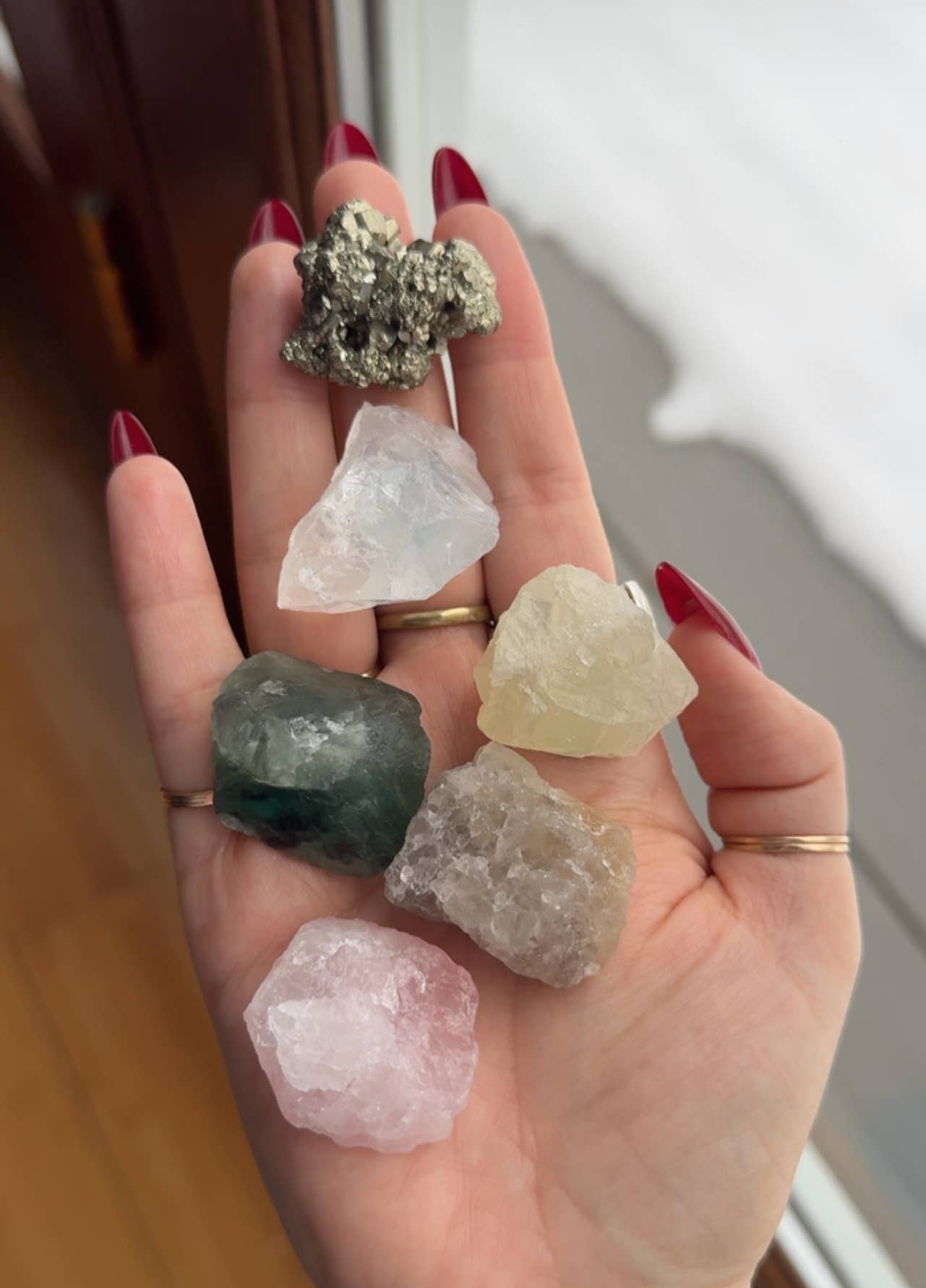 Rose Quartz Crystal Magnet