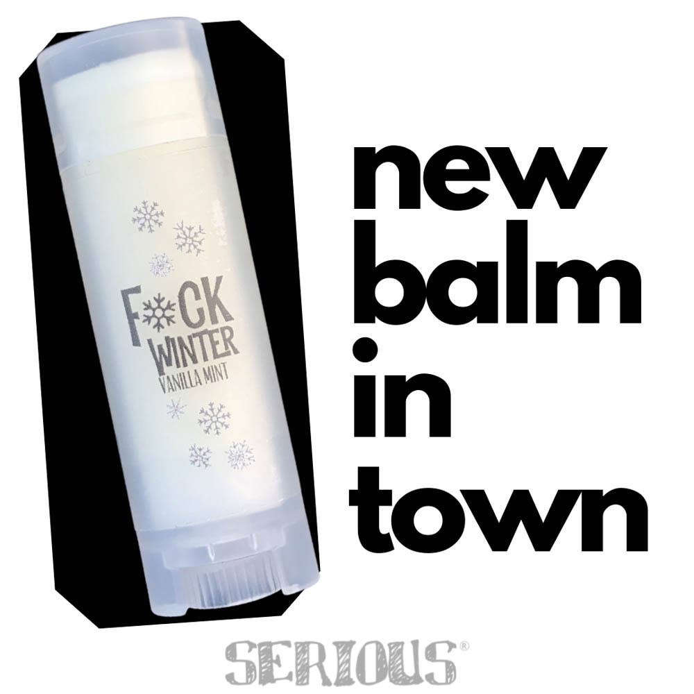 Natural Lip Balm - F*CK WINTER Vanilla Mint