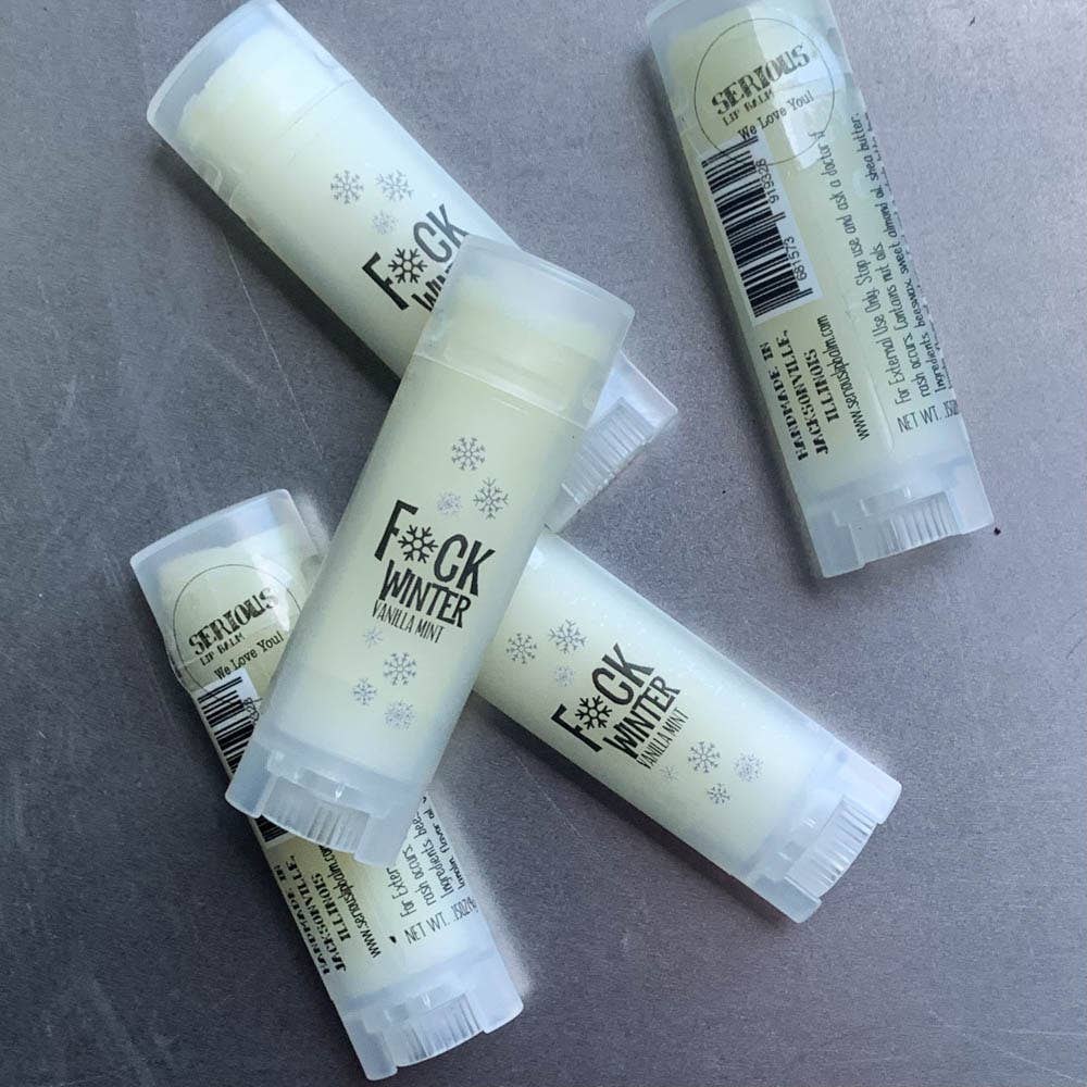 Natural Lip Balm - F*CK WINTER Vanilla Mint