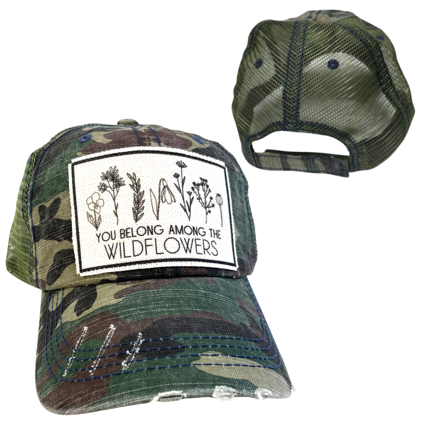 YOU BELONG AMONG THE WILDFLOWERS | UNISEX HAT | DISTRESSED