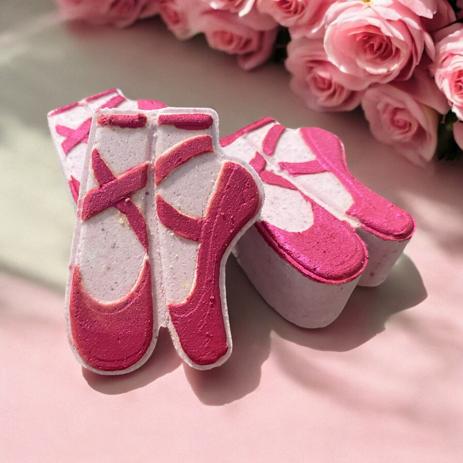 Ballet Shoe Bath Bomb with Surprise Coin Inside 
