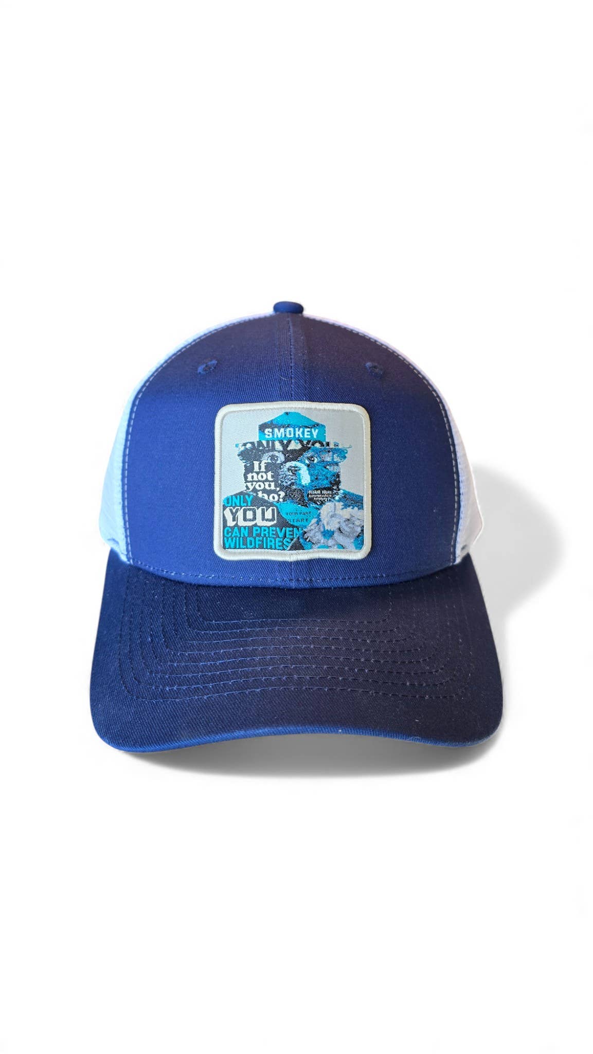 Smokey the Bear Snapback Trucker Hat W/ Patch