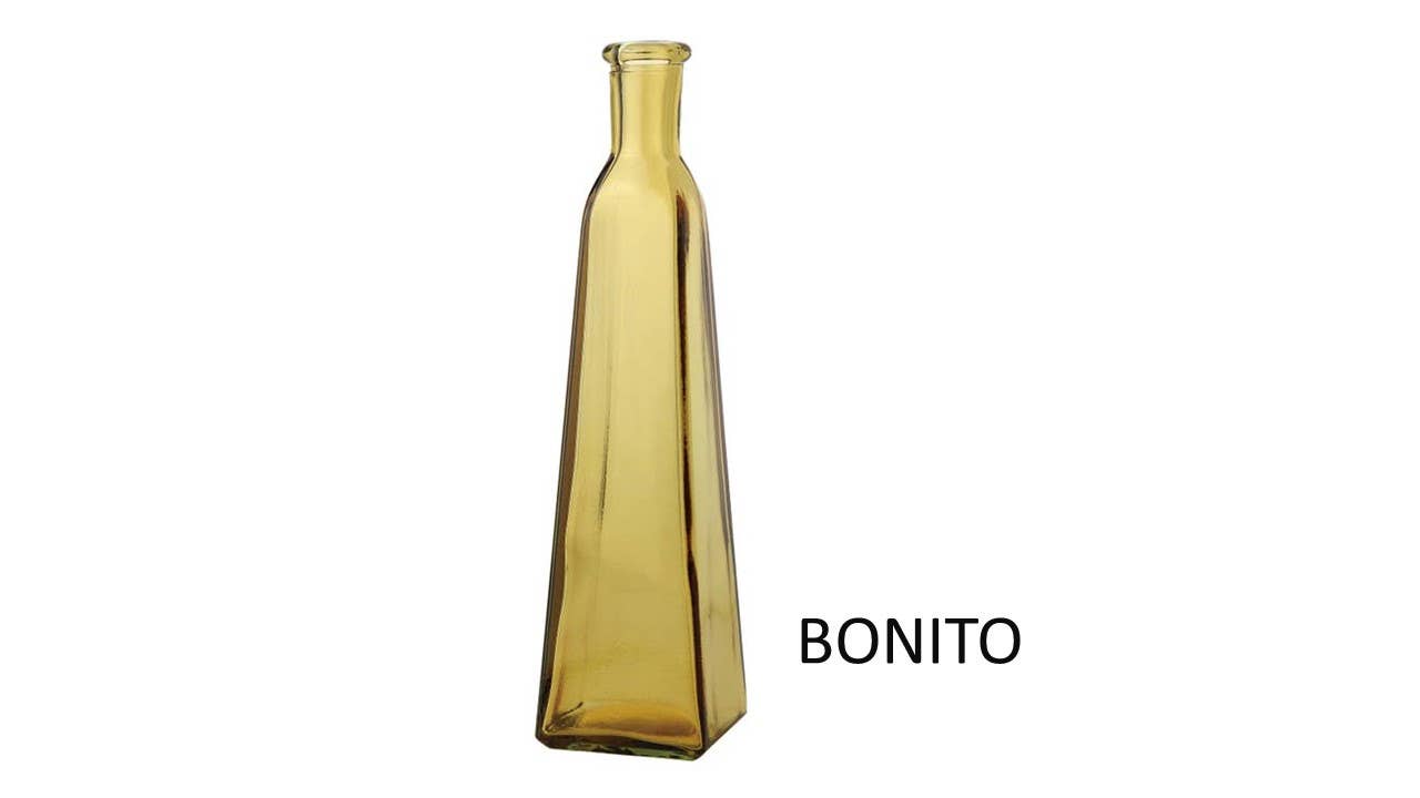 Valencia Recycled Glass Vases: Bello, Bonito, Sol (SMALL)