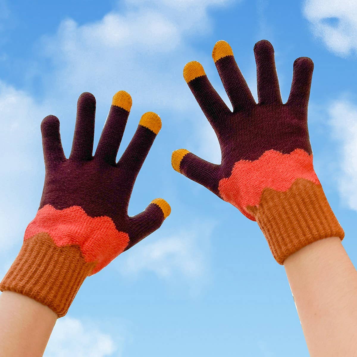 Cute Knit Gloves for Women – Touchscreen Warm
