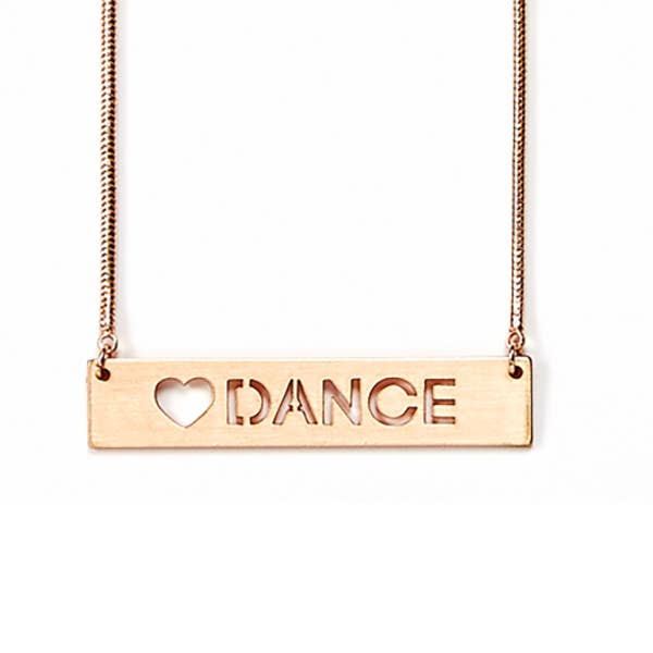 Rose Gold Dance Necklace