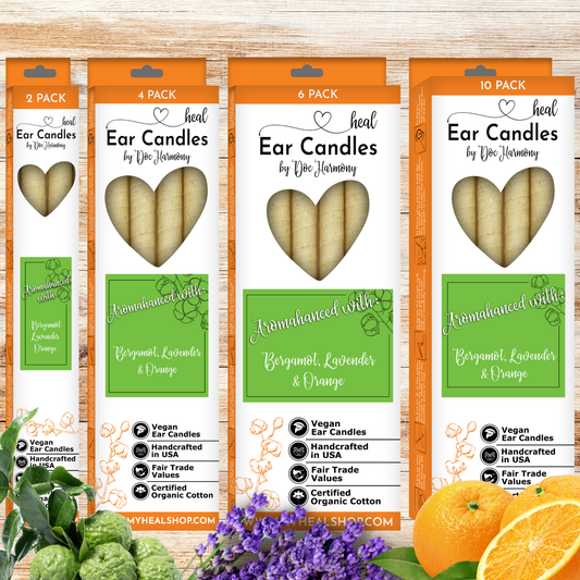 Lavender, Bergamot & Orange Ear Candles by Doc Harmony
