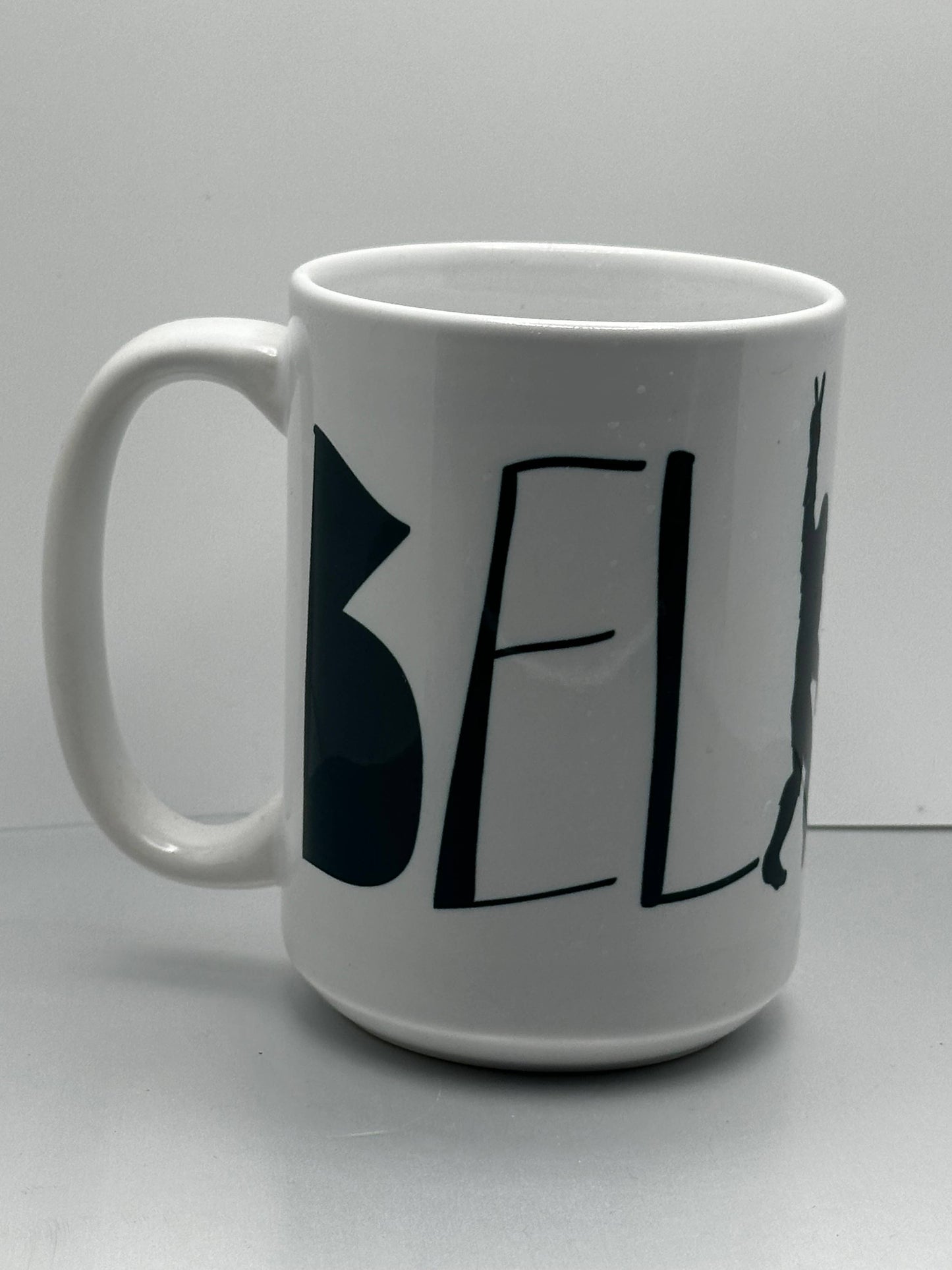 BELIEVE Bigfoot 15oz Ceramic Coffee Mug