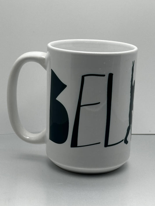 BELIEVE Bigfoot 15oz Ceramic Coffee Mug