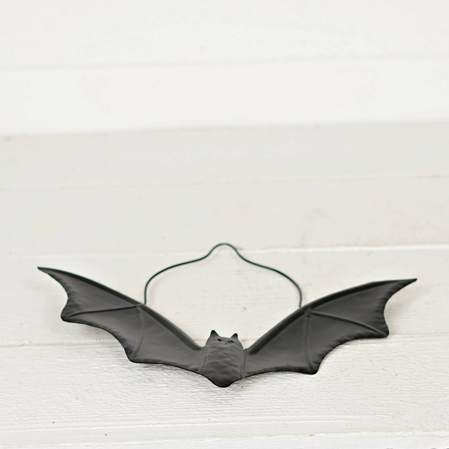 570721- Metal Black Flying Bat Ornament-12W x 9H