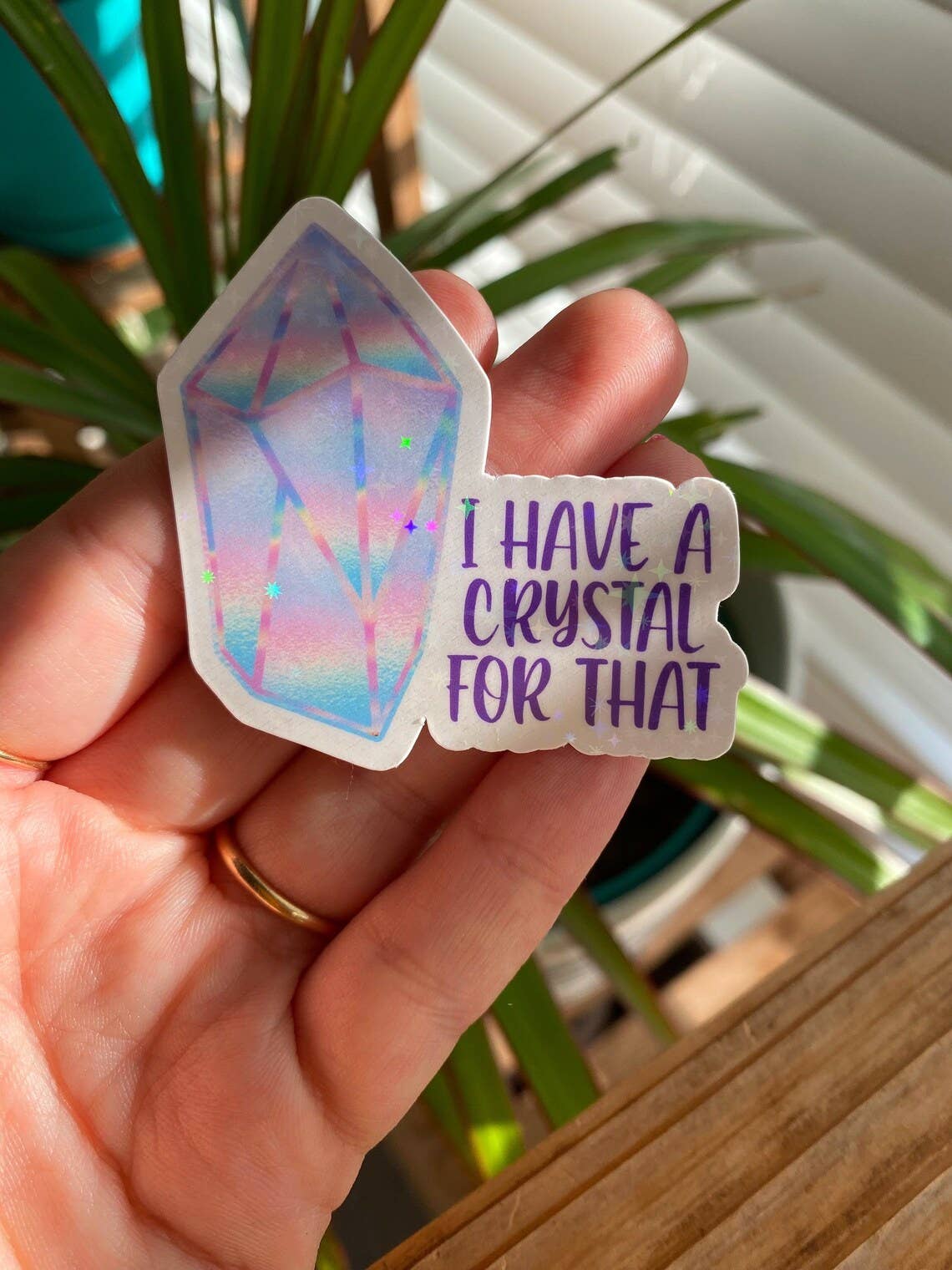 I have a crystal for that sticker (holographic)