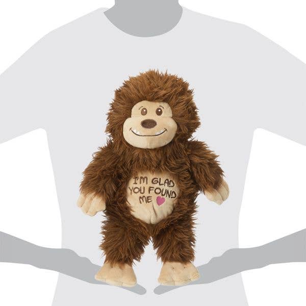 14-Inch Bigfoot Plush I'm Glad You Found Me Stuffed Animal