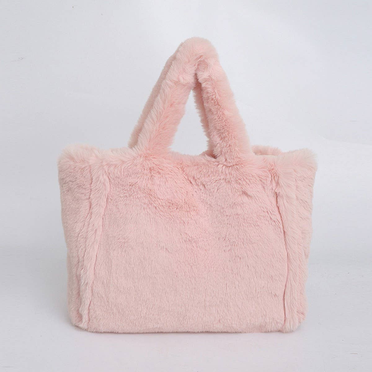 Plush Shoulder Tote Bag Fluffy Underarm Purse_CUAB00585