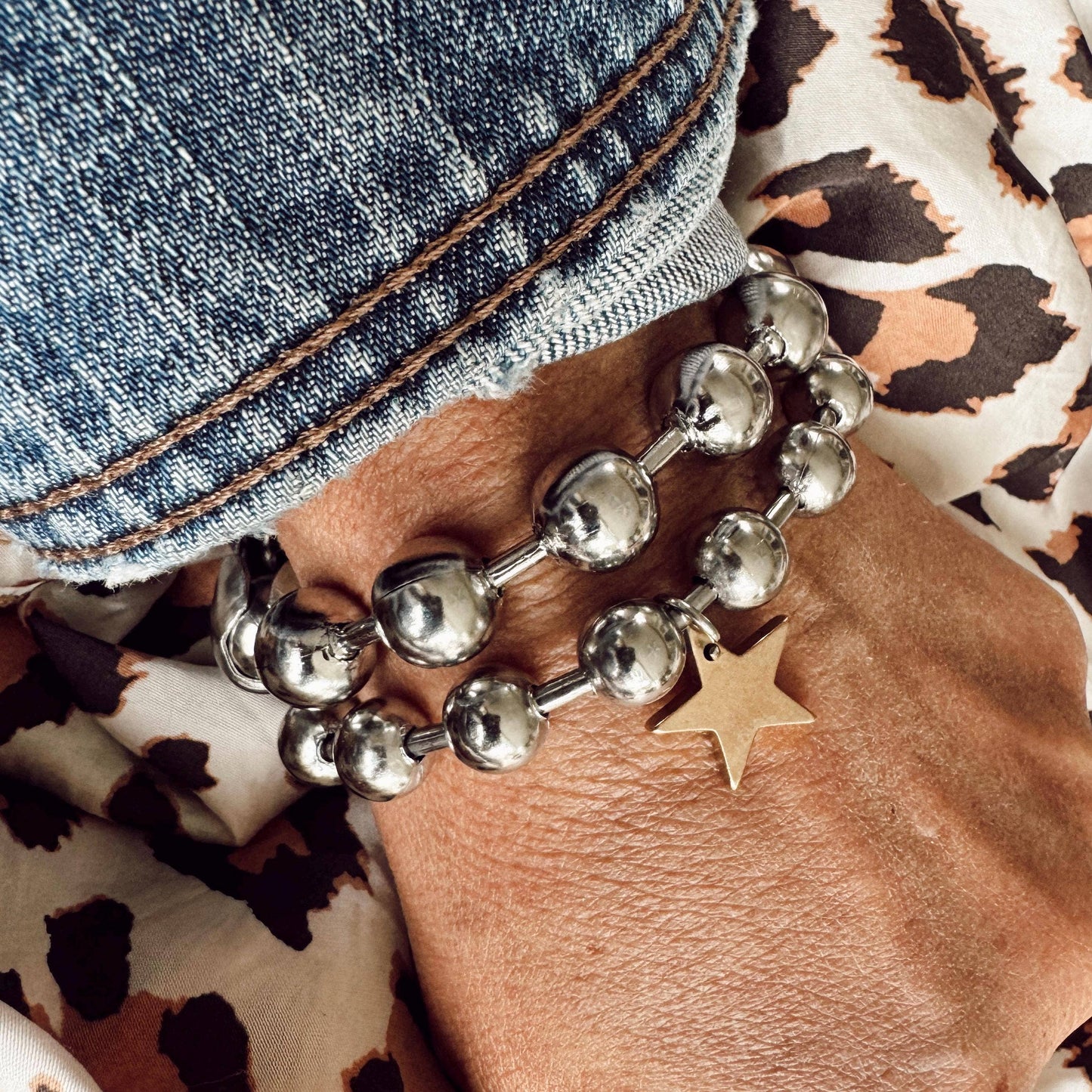 Extra Large Bead Chain Bracelet