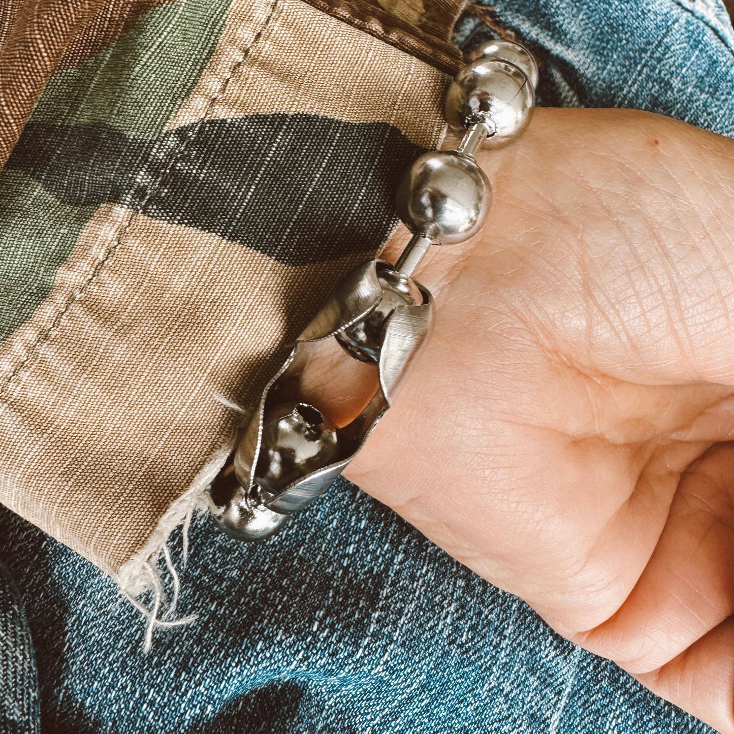 Extra Large Bead Chain Bracelet
