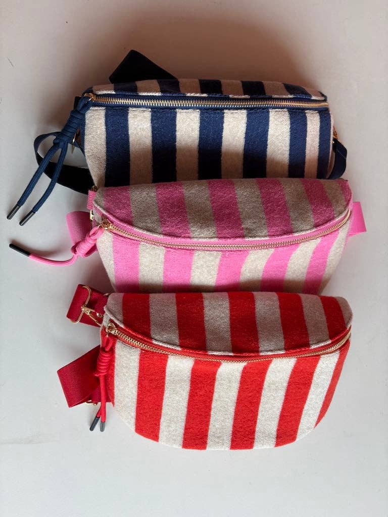 STRIPE TERRY BUM BAG