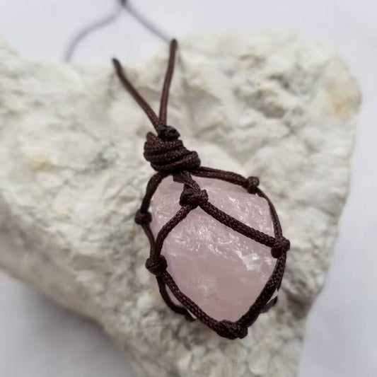 Natural Crystal Interchangable Cage Necklaces
