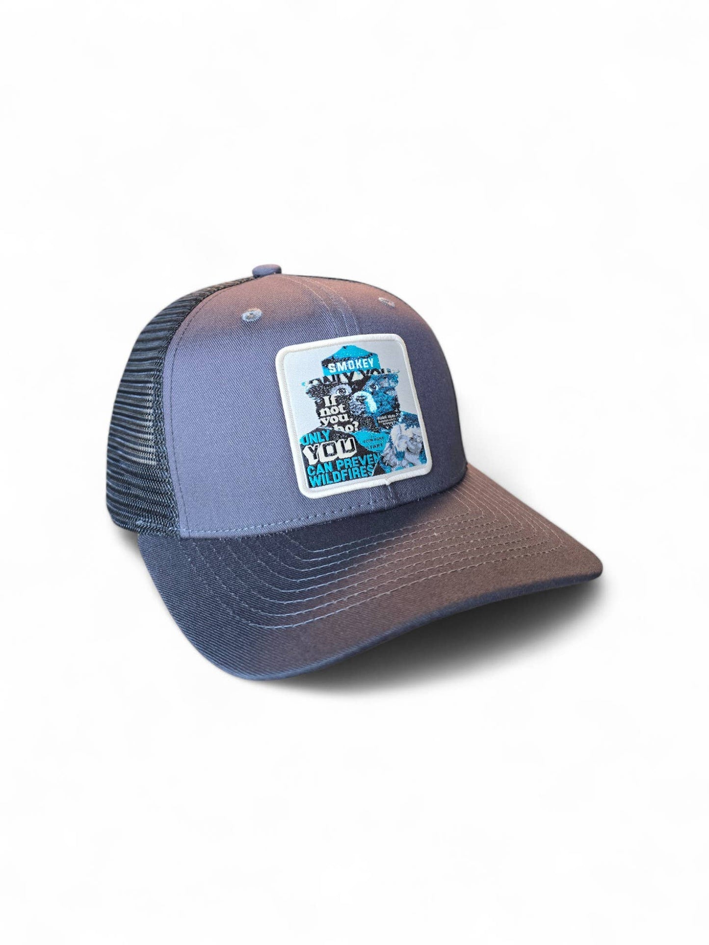 Smokey the Bear Snapback Trucker Hat W/ Patch