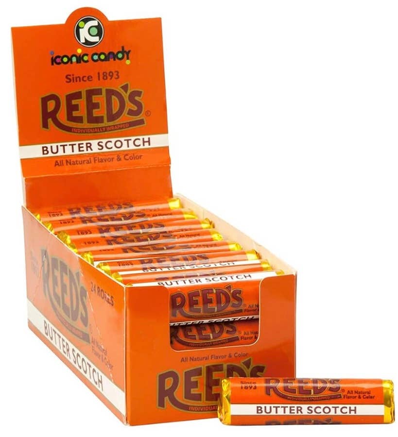 Nostalgic Reed’s “Butterscotch” Hard Candy Roll Est. 1893!