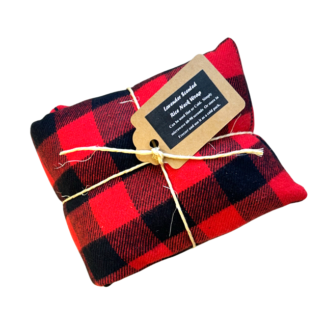 Flannel Lavender Scented Therapy Rice Neck Wraps