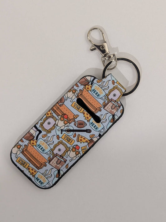 Taxi Cental Perk Lip Balm Chapstick Holder Keychain
