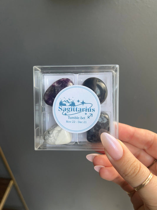 Sagittarius Zodiac Tumbled Crystal Set - Adventure & Growth
