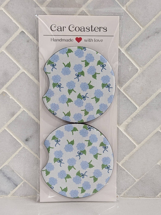 Flower Hydrangea Car Coasters
