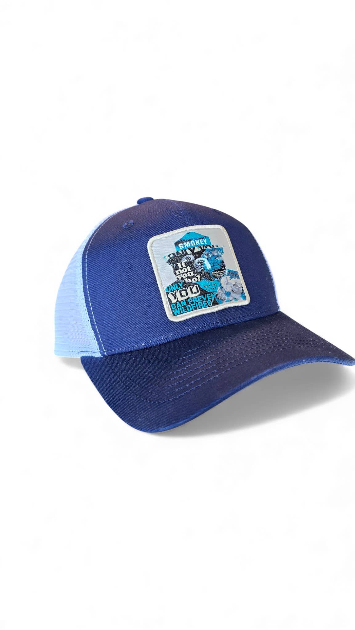 Smokey the Bear Snapback Trucker Hat W/ Patch
