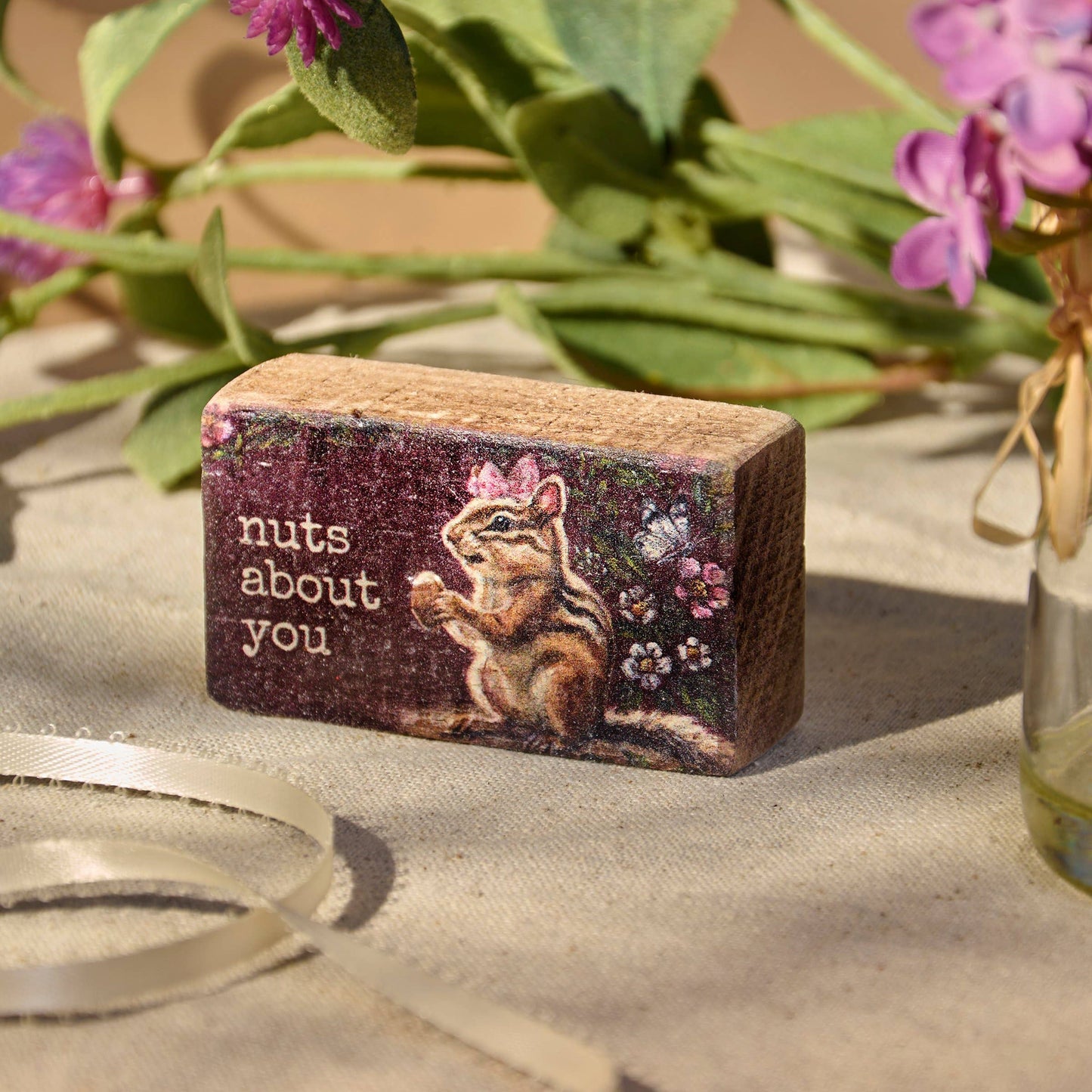 Nuts About You Block Sign