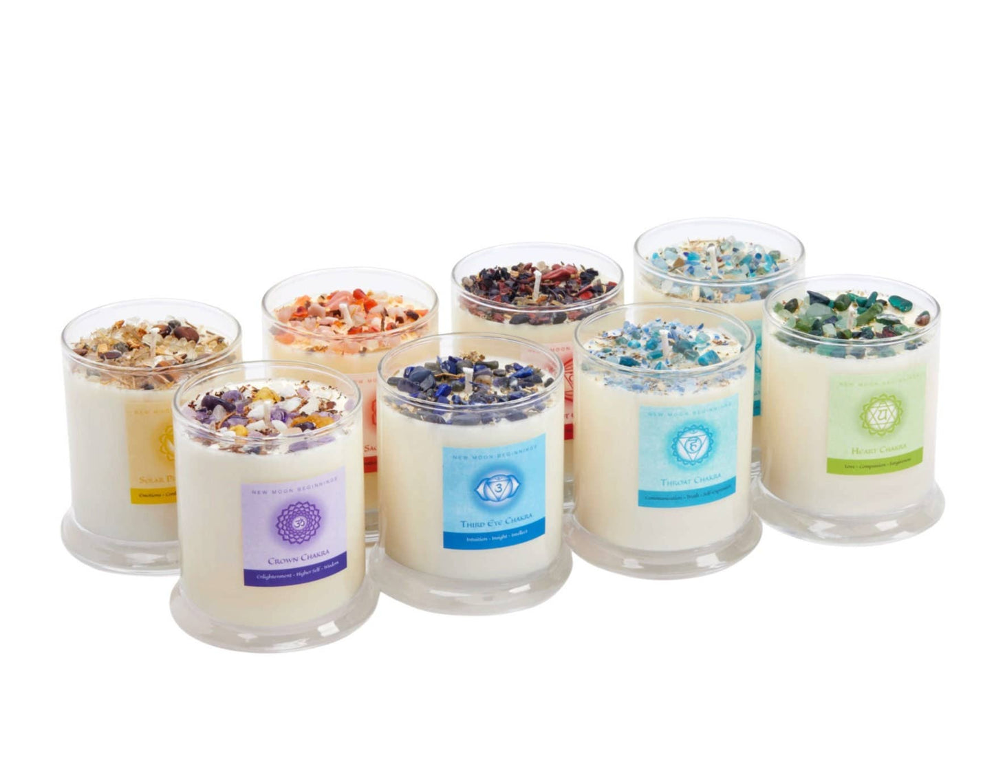Crystal Cleansing Candles, Energy Candles 12oz Soy Candles Handmade