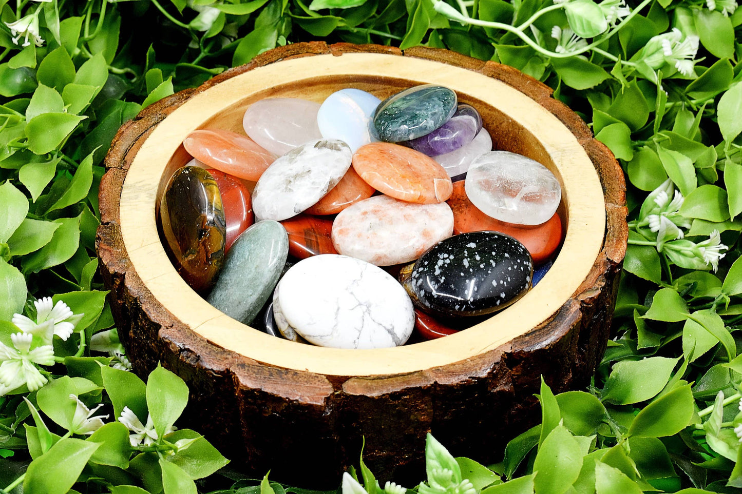 Gemstone Worry Stones, Palm Stone, Thumb Stone-Random