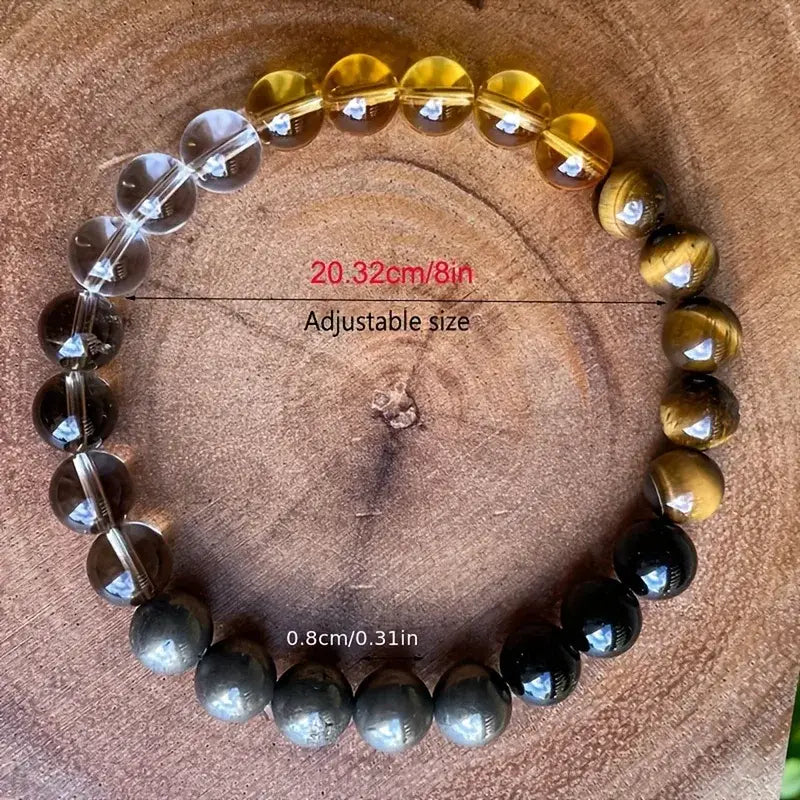  Natural Stone Obsidian Bracelet
