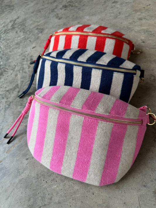 STRIPE TERRY BUM BAG