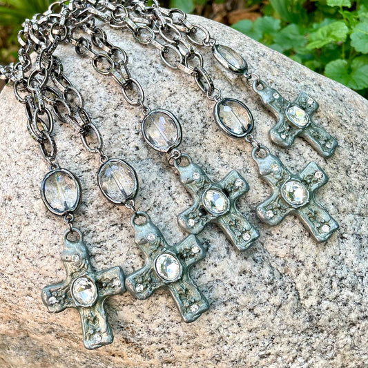 Joya Crystal Pendant Necklace.