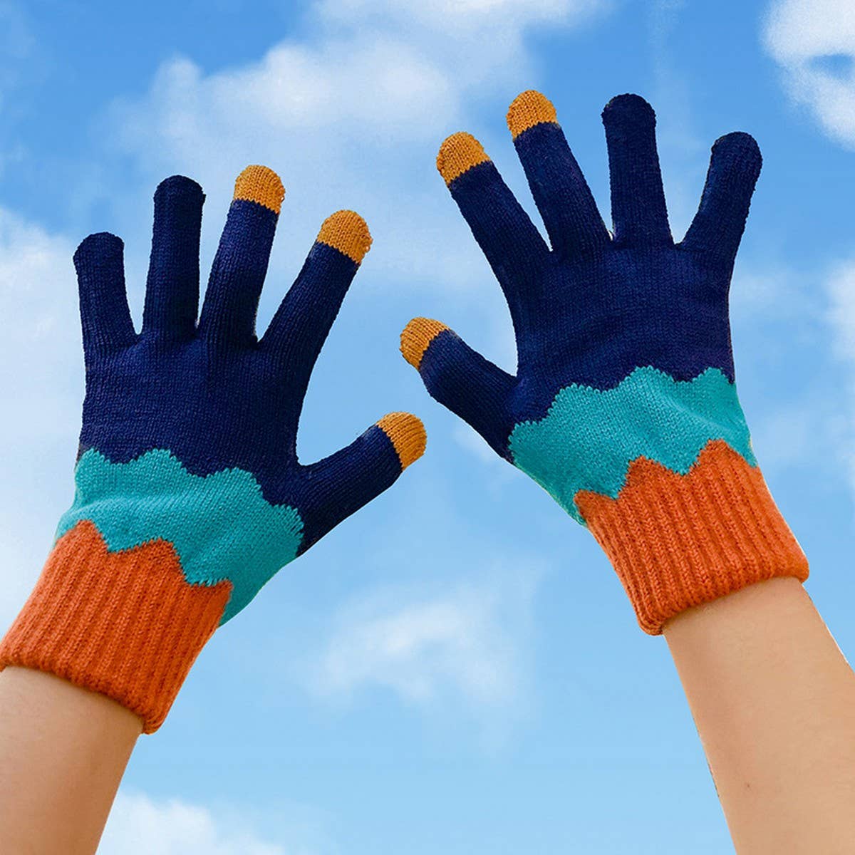Cute Knit Gloves for Women – Touchscreen Warm