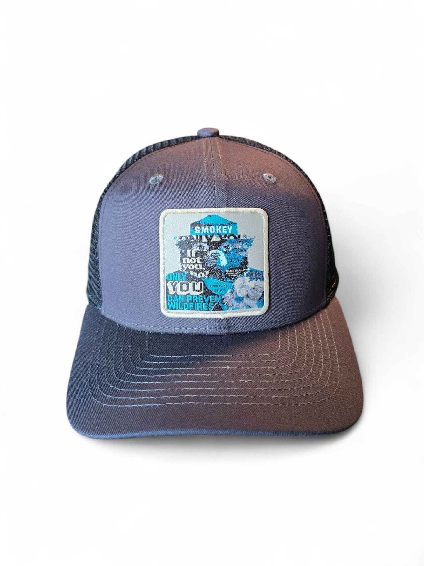 Smokey the Bear Snapback Trucker Hat W/ Patch