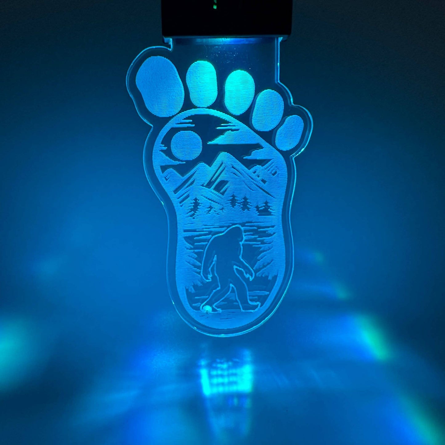Bigfoot Rechargeable LED Keychain with Clip