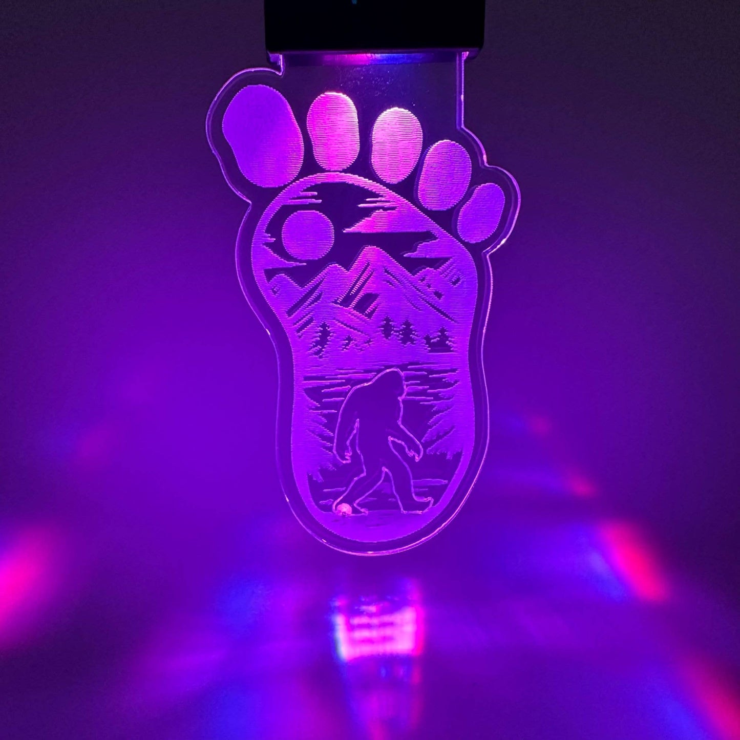Bigfoot Rechargeable LED Keychain with Clip