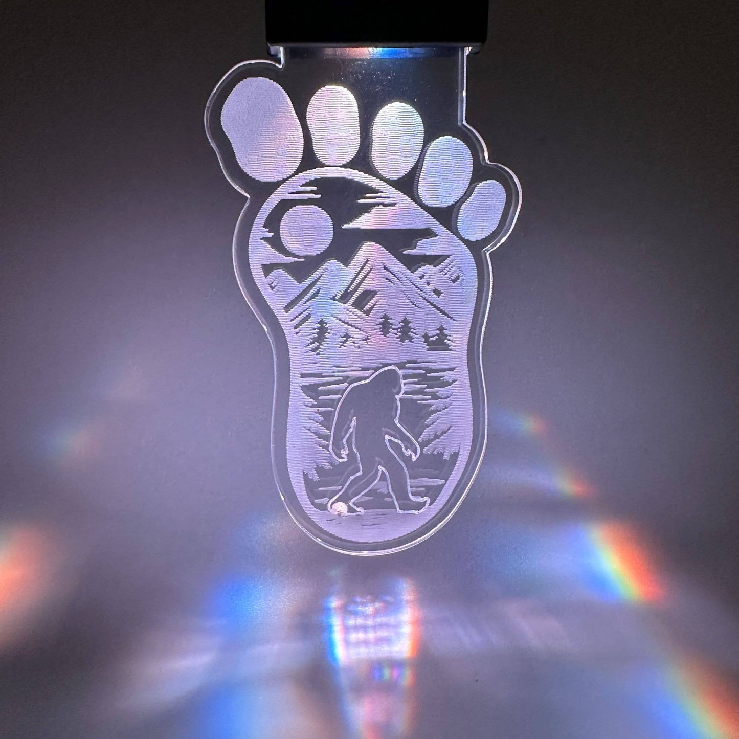 Bigfoot Rechargeable LED Keychain with Clip