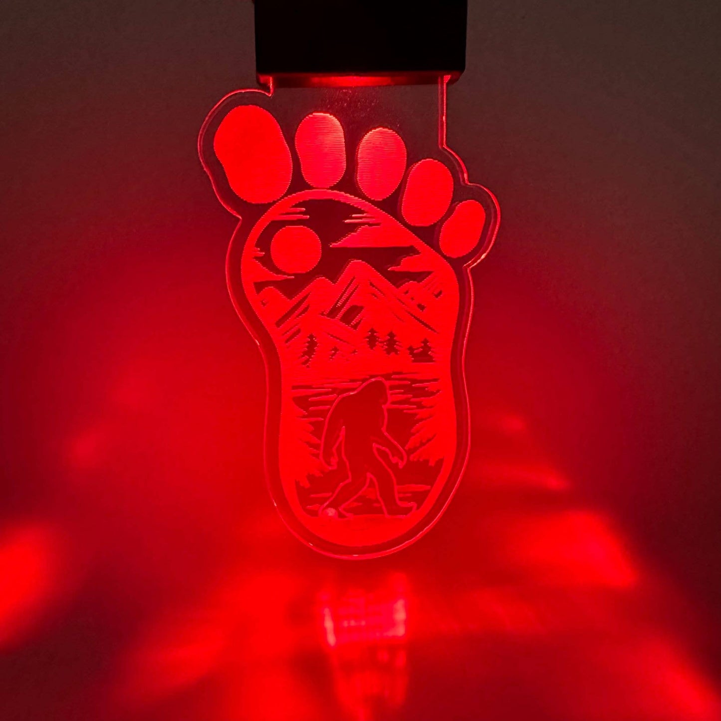 Bigfoot Rechargeable LED Keychain with Clip