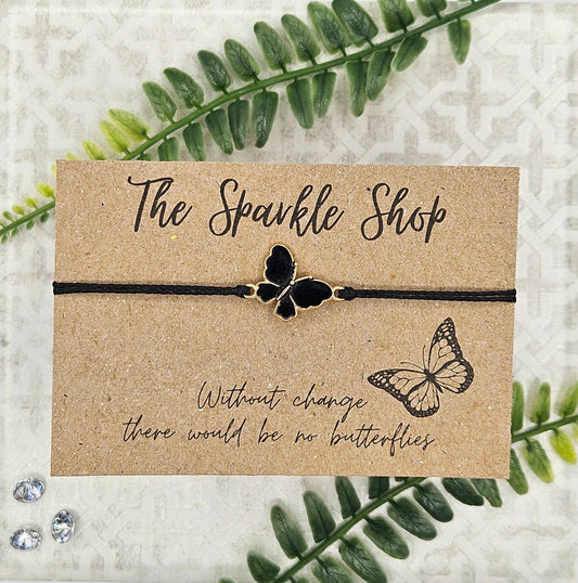 "Without Change" Butterfly Charm Bracelet