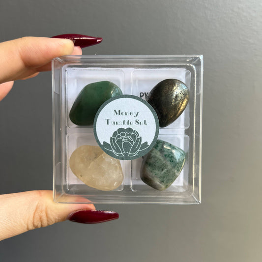 Money Trouble-Prosperity Crystal Tumble Set