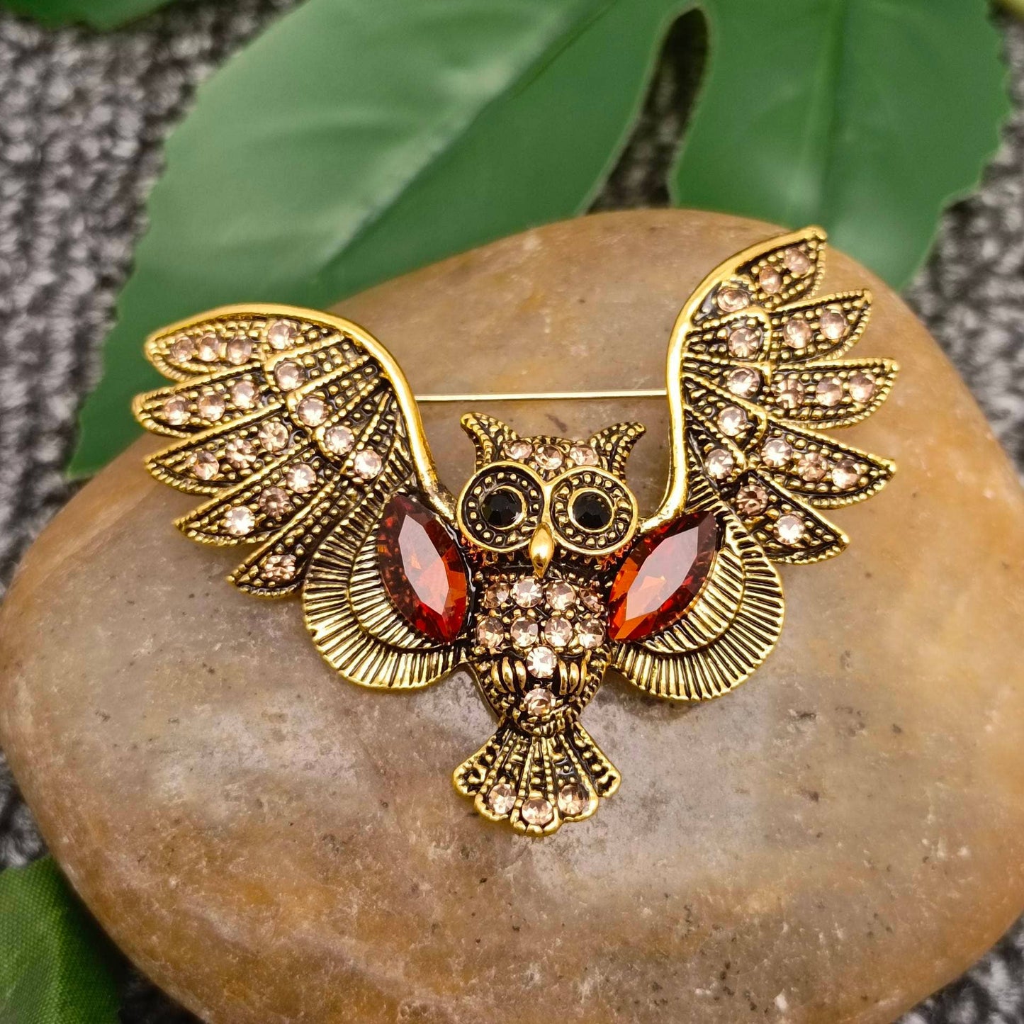 Vintage Owl Brooch