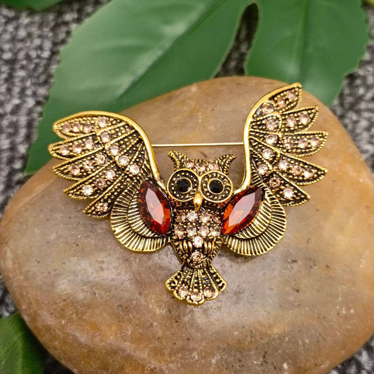 Vintage Owl Brooch