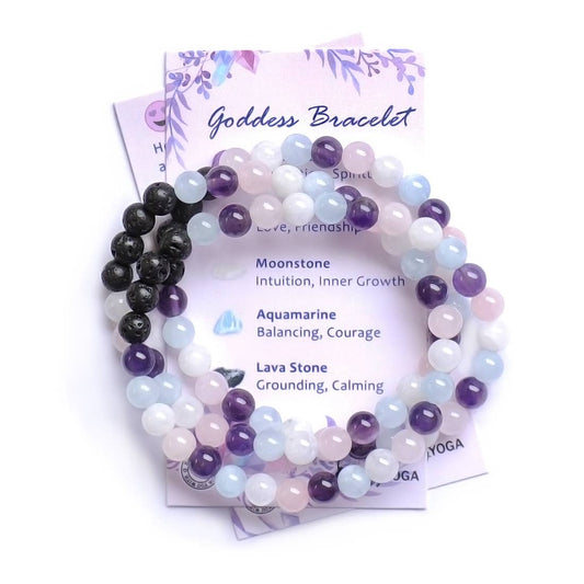 Goddess Aroma Bracelet - Handmade Lava Stone Bracelet