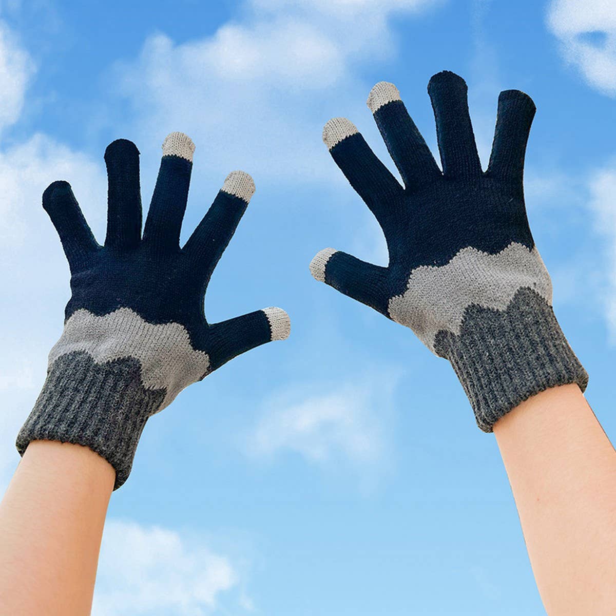 Cute Knit Gloves for Women – Touchscreen Warm