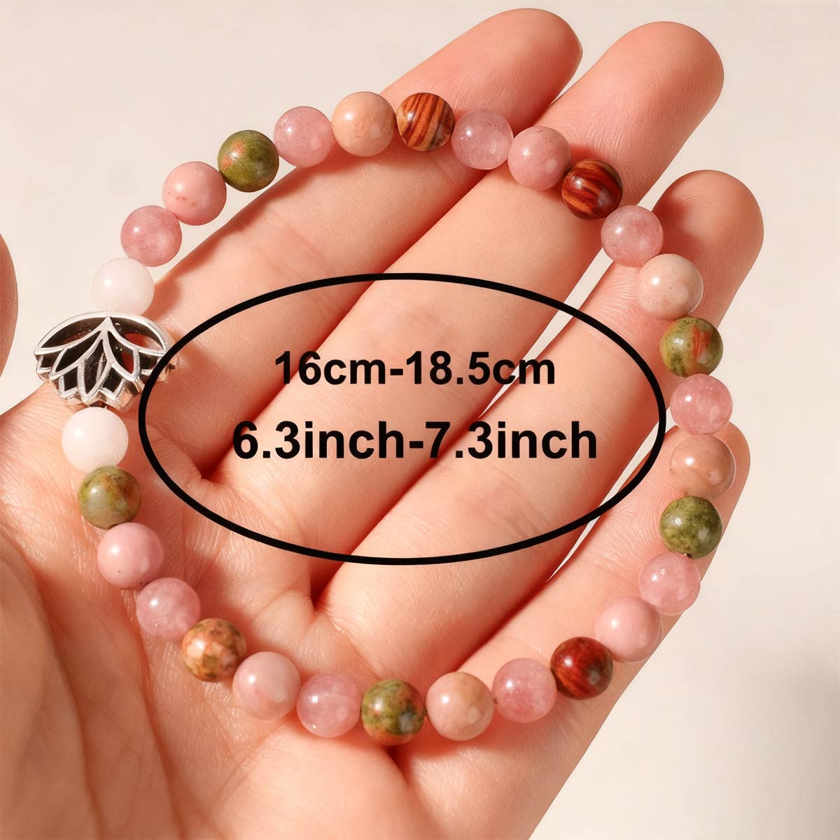 Rose Rutilated Quartz Pink Crystal Bracelet